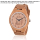 Carbonized Bamboo Wood Wristwatches WACH-H036-25-1