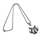 304 Stainless Steel Pendant Necklace STAS-Q203-AAT893-2-2