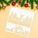 Fingerinspire Weihnachts-Hirsch-Schablone DIY-WH0391-0462-3