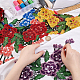 Hobbiesay 6 pièces 6 couleurs motif de fleurs informatisé broderie tissu appliques PATC-HY0001-14-3