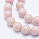 Rosa naturale perline opale fili G-E444-28-6mm-3