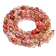 Chapelets de perles d'agate naturelle G-C082-A01-21-3