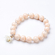 Bracelets extensibles de perles en verre BJEW-F318-19S-1