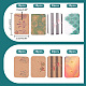 DELORIGIN 8 Patterns Paper Earring Display Cards with Bubble & Fire & Woven Net CDIS-DR0001-13-2