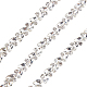 Gorgecraft 1 yarda (91.4 cm) cadenas de strass de rhinestone de vidrio de hierro FIND-GF0002-38B-1