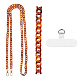 HOBBIESAY 1 Set Transparent Crossbody Phone Lanyard Loss Prevention Phone Chain Charm Easy Installation Neck Chain Holder Universal Saddle Brown Phone Lanyard with 3 Accessories for Cell Phone HJEW-AB00022-1