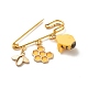 Bee and Honeycomb Enamel Charms Brooch JEWB-BR00068-5