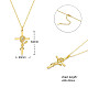 SHEGRACE Brass Pendant Necklaces JN995B-3