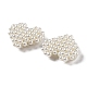 Perline intrecciate in plastica con perle imitazione KY-G028-01-2