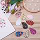 SUNNYCLUE 1 Box 40pcs Leather Teardrop Drop Dangle Pendants Crafting Jewelry Findings Making Accessory for DIY Necklace Bracelet Earrings FIND-PH0015-46-6