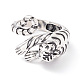 Кольцо-манжета тигр 925 стерлингового серебра для женщин STER-G032-08AS-2