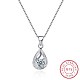 Trendy 925 Sterling Silver Pendant Necklaces NJEW-BB22416-1