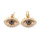 Латунные подвески из кубического циркония с микропаве KK-D065-12G-2