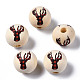 Unfinished Natural Wood European Beads WOOD-S057-033-1