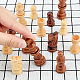 Piezas de ajedrez de madera gorgecraft WOOD-GF0001-14-6