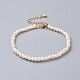 Natürliche Süßwasserperlen Perlen Armbänder BJEW-JB04619-1