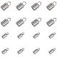 UNICRAFTALE 100pcs 2 Sizes 3mm/4mm Barrel Cord Ends 304 Stainless Steel End Caps Leather Cord Ends Terminators End Tip Bead Caps for Leather Cord Bracelets Jewelry Making STAS-UN0001-94P-1
