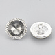 Alloy Rhinestone Shank Buttons RB-S048-08-2