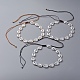 Colliers de perles en fil de nylon réglables NJEW-JN02661-1