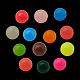 Colore misto perle di resina rotonda X-RESI-J002-22mm-M-1