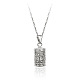 Collier pendentif médaillon de parfum diffuseur de motif de croix romantique PW-WG34242-01-1