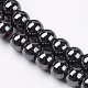 Magnetic Synthetic Hematite Beads Strands X-G-Q893-6mm-3