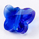 クリアガラスビーズ  多面カット蝶  藤紫色  3/8インチ（10mm） GLAA-WH0015-70D-1