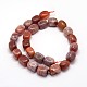 Dyed Natural Red Agate Cuboid Bead Strands G-L300-03-3