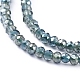 Electroplate Glass Beads Strands X-EGLA-F149-HP-01-3