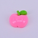 樹脂カボション  りんご  ピンク  16.5x17.5x6.5mm RESI-WH0009-48-1