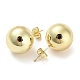 Brass Stud Earrings EJEW-I300-04C-G-2
