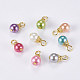 Colgantes de perlas de vidrio IFIN-F142-06G-1