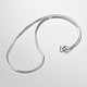 Stainless Steel Herringbone Chain Necklaces NJEW-M146-01-2