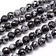 Natural Snowflake Obsidian Beads Strands G-G542-14mm-23-1