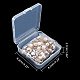 Pendentifs en plastique imitation perle ABS PACR-NB0001-02-7