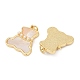 Подвески из латуни из натуральных ракушек KK-U058-07G-2
