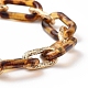 Bracelets de chaîne en acrylique et en aluminium BJEW-JB05329-01-2