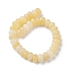 Natürliche gelbe Jade Perlen Stränge G-K359-A01-01-3