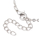 Латунные кабельные цепи ожерелья NJEW-JN04511-06-3