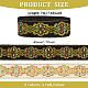 2 rollo de cintas de poliéster bordadas de estilo étnico de 2 colores OCOR-FG0001-58-2