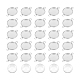 Unicraftale 50 компл. 12 мм плоские круглые звенья лотка для изготовления кабошонов из нержавеющей стали и прозрачных стеклянных кабошонов. DIY-UN0001-03P-1