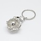 Brass Hollow Ball Cage Pendant Keychain KEYC-E012-11P-1