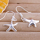 Star Brass Dangle Earrings EJEW-BB11913-1