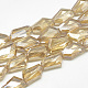 Chapelets de perles en verre électroplaqué EGLA-S158-06-1