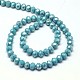 AB Color Plated Electroplate Opaque Solid Color Crystal Glass Rondelle Beads Strands X-EGLA-F045A-03AB-3