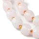 Granos naturales de abalorios de cuarzo rosa G-Q010-A10-01-2