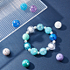 Set di perline grosse in acrilico colorato per bambini DIY-WH0257-51-2