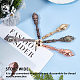 Craspire ワックスシーリングスタンプ鳥の模様シーリングスタンプヴィンテージ真鍮ヘッド取り外し可能なシルバーハンドルdiyスクラップブック結婚式の手紙の招待状封筒ギフトパッキング AJEW-WH0146-028-5