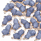 Electroplate Druzy Resin Links connectors X-RESI-S366-05C-1