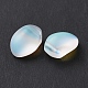 Perle di vetro ceco smerigliato trasparente GLAA-PW0001-33H-4